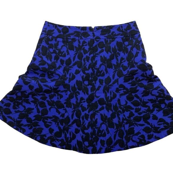 Express‎ Blue Black A Line Mini Skirt Sz 4 - Picture 8 of 9